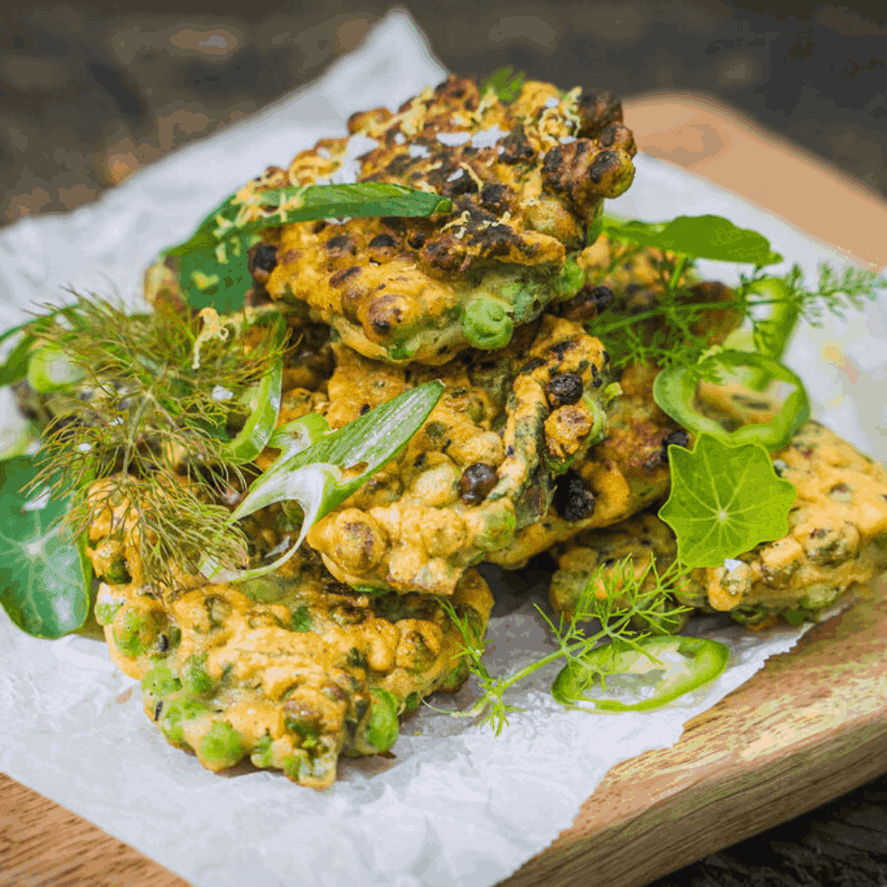 The Salt Box - Nettle and Pea Fritter Recipe
